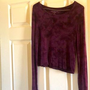 American eagle tye dye crop top